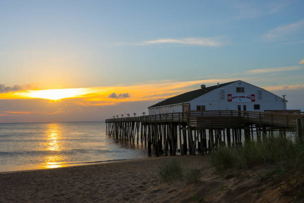 istock Sunrise and Sunset by the Pier, long exposure 1334940320