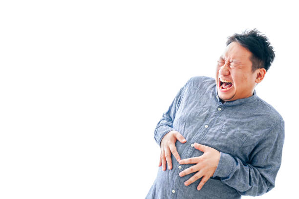istock Middle-aged man laughing loudly with smile 1334941891