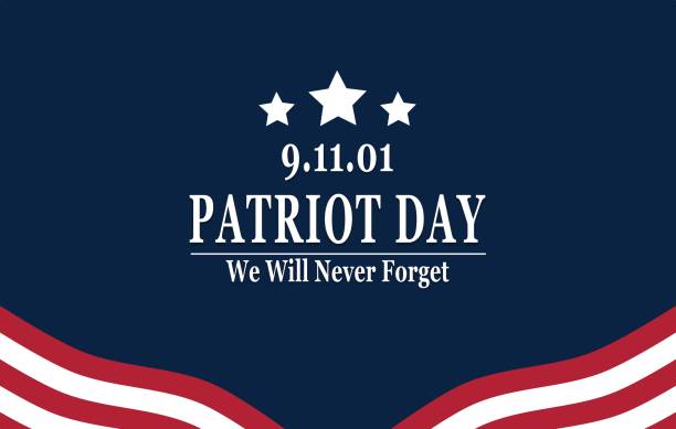 istock Patriot Day of USA background on american flag 1334963476
