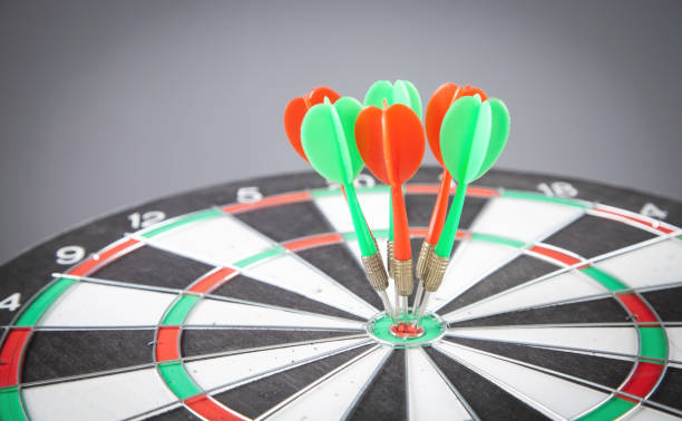 istock Dart arrows in the dartboard. Success 1334972407