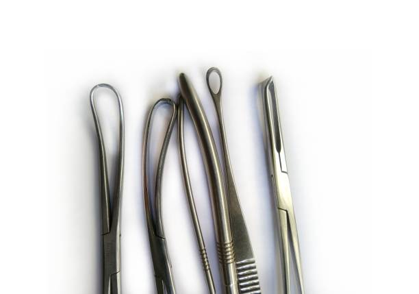 istock Surgical Instruments Isolated on the White Background 1334972457