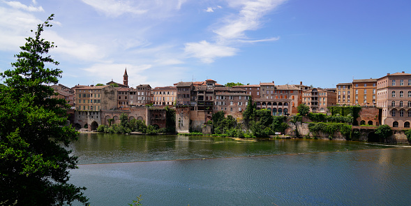 albi and the tarn river coast view of the unesco classified city