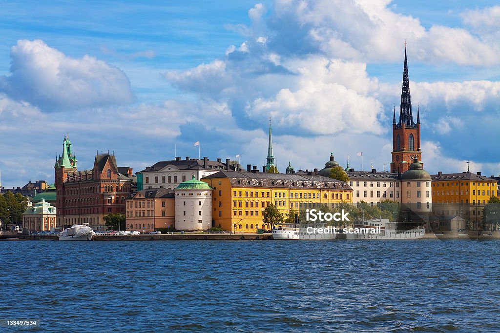 Altstadt in Stockholm, Schweden - Lizenzfrei Außenaufnahme von Gebäuden Stock-Foto