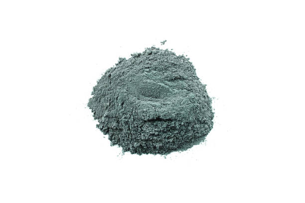 istock Dry blue cosmetic clay isolated on white background. 1334979090