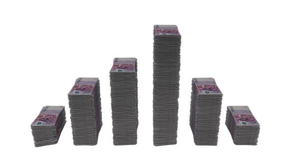 istock stacks of euro bills rising and falling in a wave 1334979424