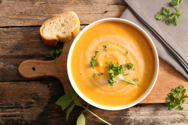 istock bowl of vegetable soup and herbs 1334982379