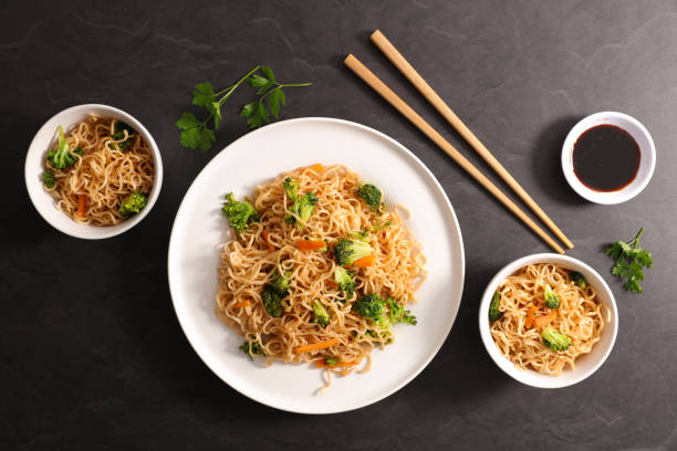 istock fried noddles with vegetable and soy sauce 1334982619