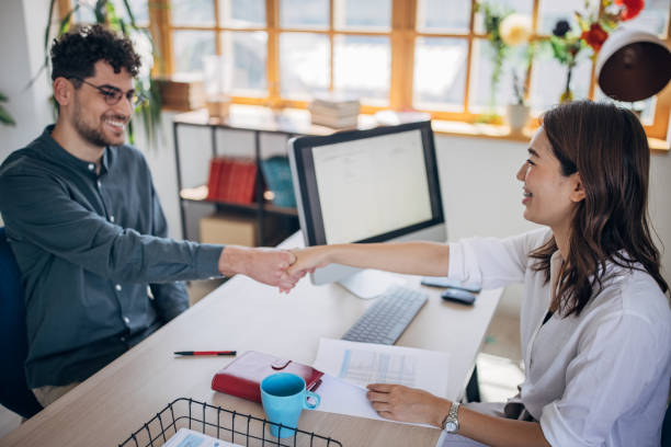 istock Man got the job 1334982895