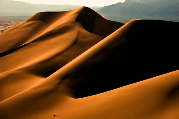 A sand dune in the Gobi Desert