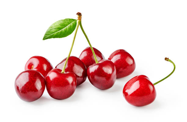 istock Fresh cherry fruit isolated on white background. Cherry isolated. 1334986835