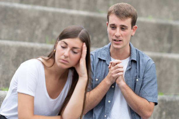 istock Boyfriend asking for forgiveness 1334987518