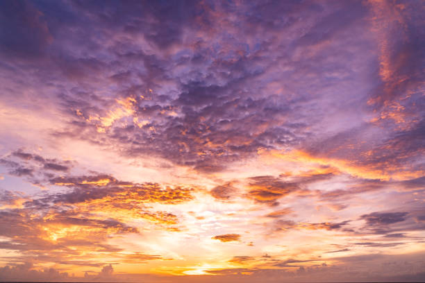 istock Sunset in tropics over the ocean 1334987642