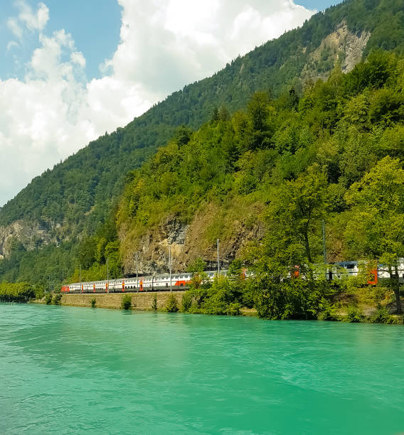 Mountains in distance, Bernese Oberland