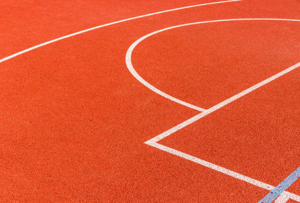 istock Basketball court lines. Natural background. 1334991965