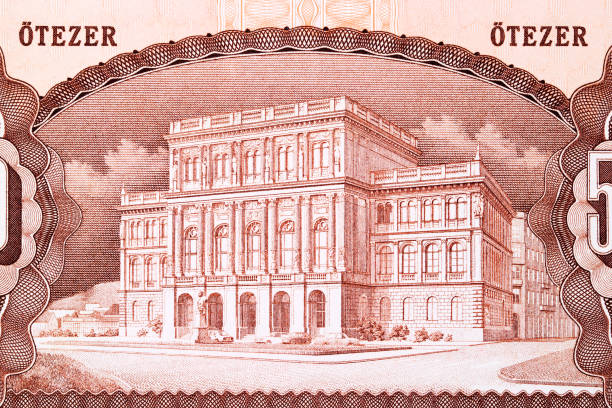 istock Academy of Science from old Hungary money 1334998816