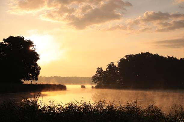 istock Sunrise over the lake 1335001244