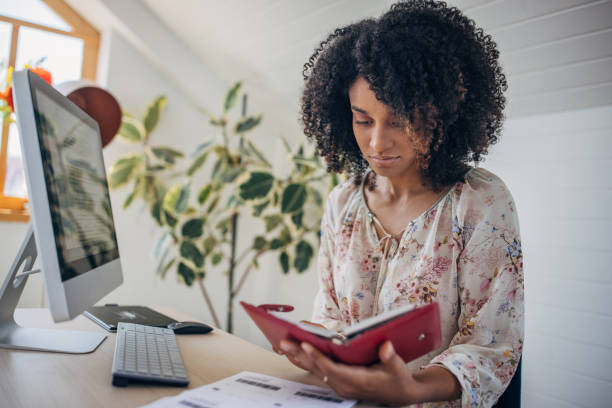 istock Businesswoman working in office 1335006216