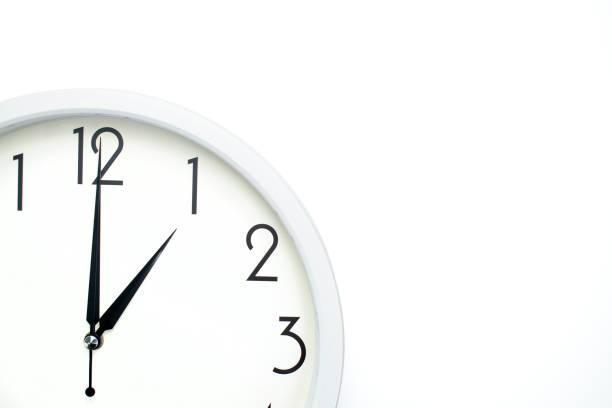 istock A wall clock that announces 1 o'clock on the hour 1335006250