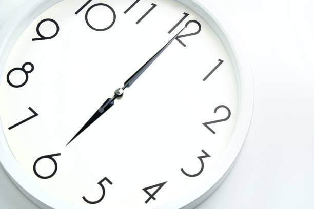 istock A wall clock that announces 6 o'clock on the hour 1335006270