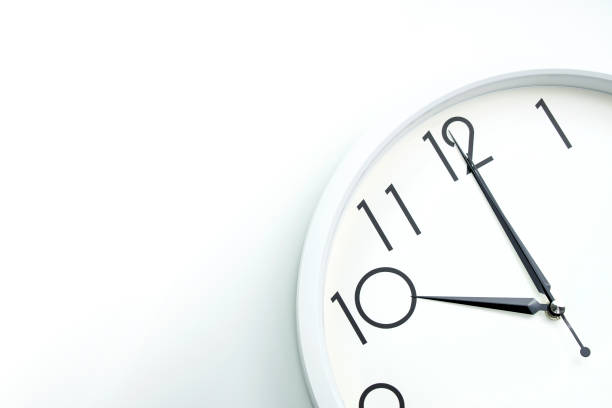 A Wall Clock That Announces 10 Oclock On The Hour Stock Photo - Download  Image Now - 10 O'Clock, Wall Clock, Accuracy - iStock