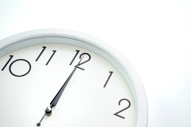 istock A wall clock that announces12 o'clock on the hour 1335006285