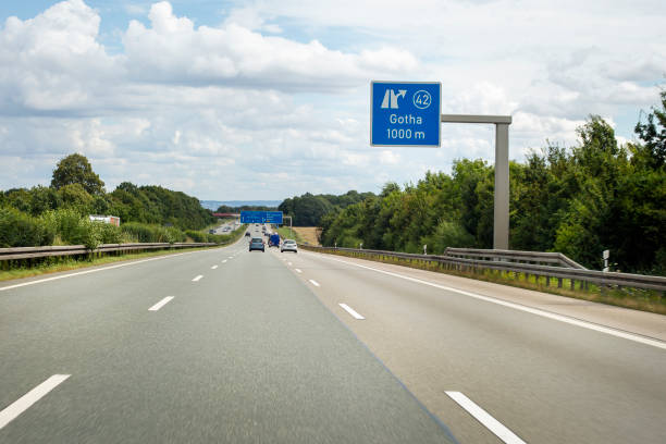 istock German highway A4, Gotha, Langensalza 1335011110