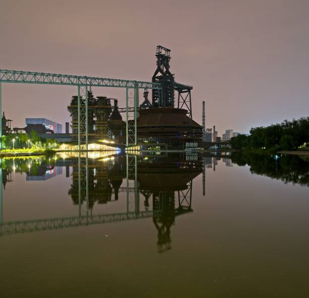 istock Old metal factory 1335016105