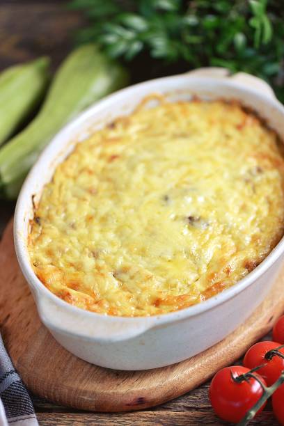istock Zucchini casserole with cheese and eggs. 1335017346