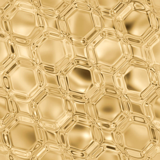 istock Golden foil seamless pattern, gold abstract background 1335018399