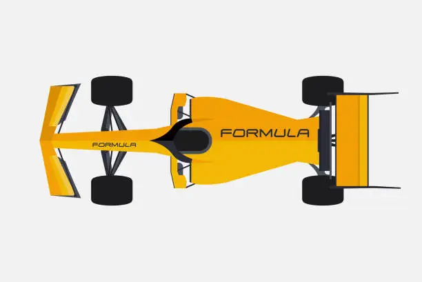 Vector illustration of Formula Race Car