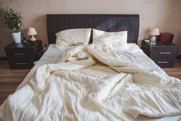 istock messy bed in the morning 1335020019