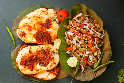 Chole Kulche or roadside choley Kulcha popular in India is a popular streetfood.
