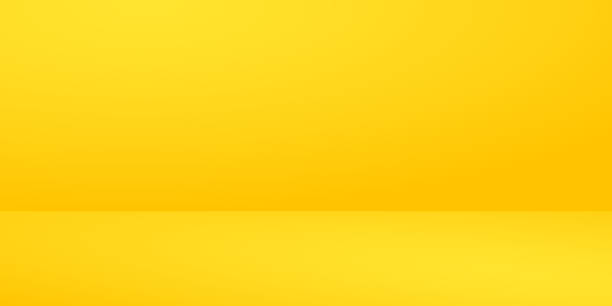 ilustraciones, imágenes clip art, dibujos animados e iconos de stock de fondo vívido amarillo y naranja en blanco. soporte en blanco para mostrar el producto. - fondo amarillo