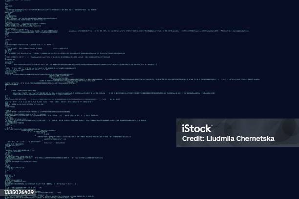 Illustration Of Source Code Written In Programming Language Stock ...