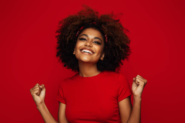 istock Pretty young afro woman 1335034914
