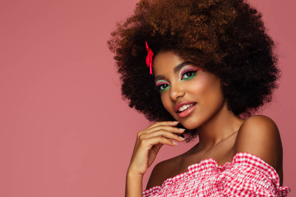 istock Pretty young afro woman 1335035062