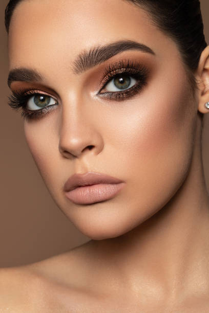 istock Beautiful woman with perfect make-up 1335035344