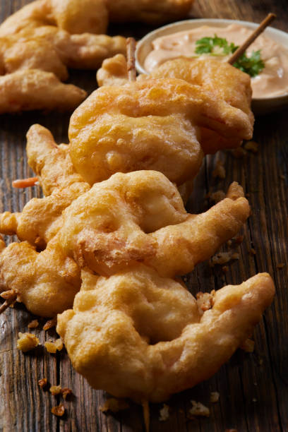 istock Beer Battered Shrimp Skewers 1335041751