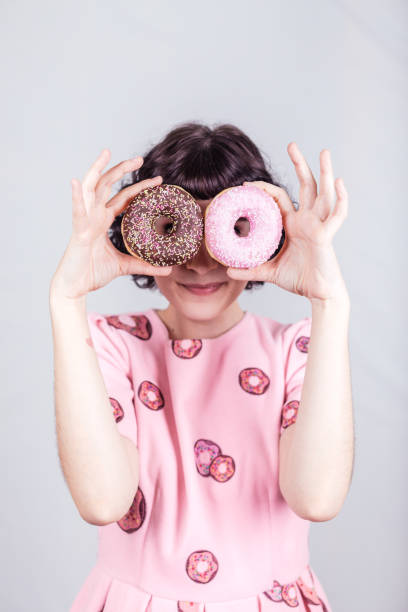 istock Sweet donuts theme party 1335046057