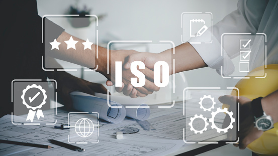 ISO standards quality control concept, assurance warranty\