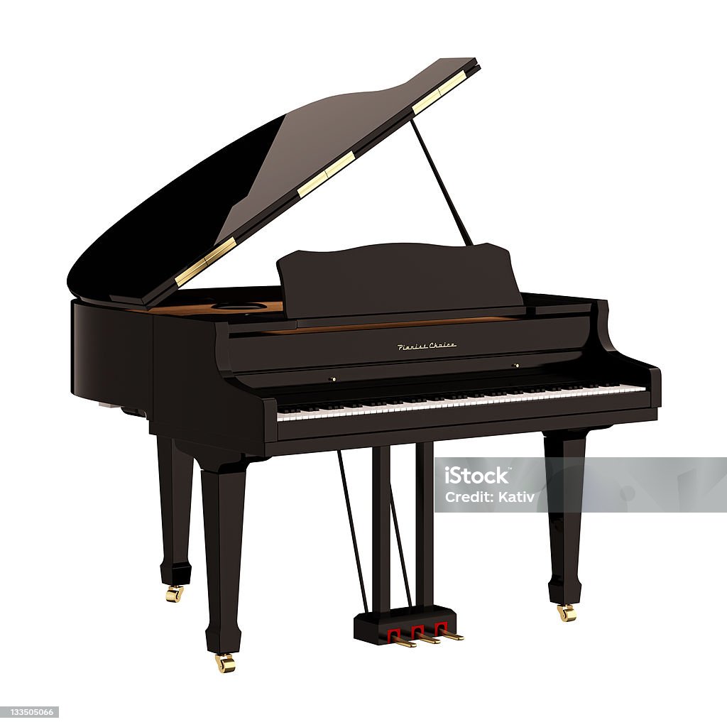 Pianoforte a coda - Foto stock royalty-free di Pianoforte