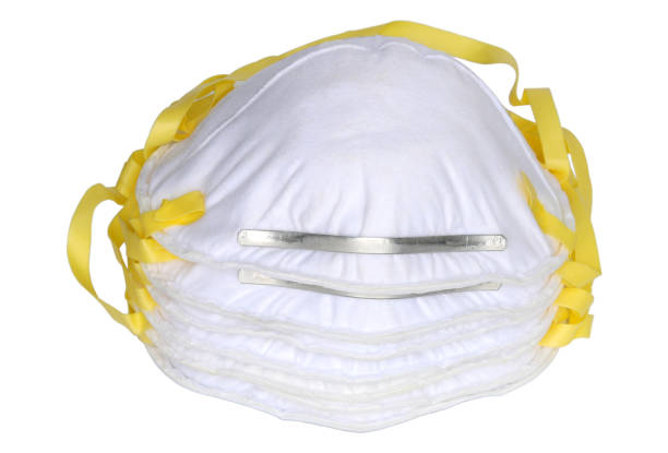 istock N95 Respirators and Surgical Face Masks isolated on white background 1335051105