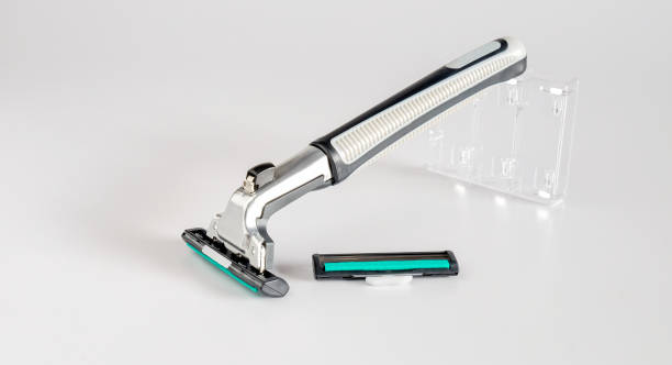 istock Shaving tools ,Safety razor with shaving part. 1335051270