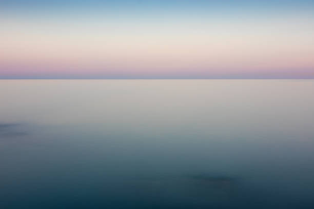 Minimalist image of sunrise at sea