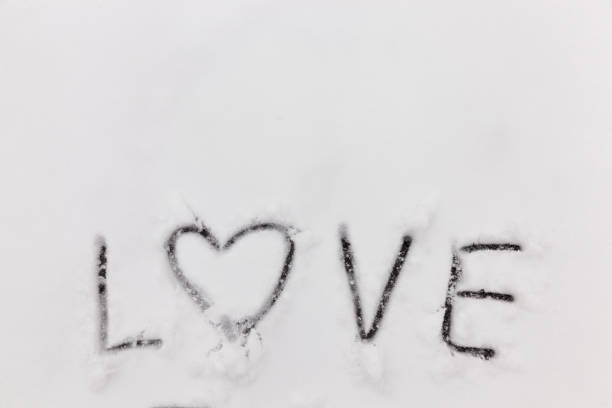 istock painted on the snow in winter 1335058254