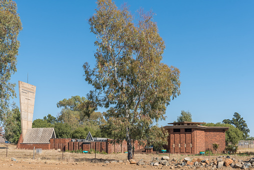 Aliwal North, South Africa - April 23, 2021: The Boer War Consentration Camp Memorial in Aliwal North in the Eastern Cape Province