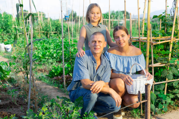 istock Family on holidays in garden 1335064122
