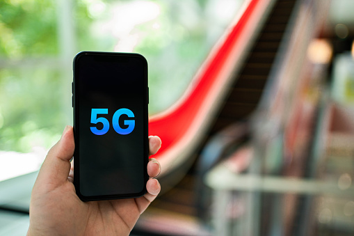 5G mobile phone network security connection internet communication