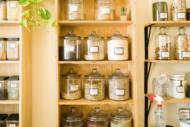 istock Containers with different seeds at the zero-waste store 1335068031