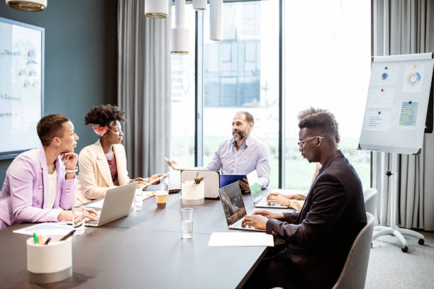istock Coworkers Having a Meeting 1335074586